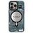 YOUNGKIT For iPhone 15 Pro Max Soft TPU Phone Case Compatible with MagSafe Metal Lens Frame IMD Phone Cover - Grey - 1