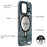 YOUNGKIT For iPhone 15 Pro Max Soft TPU Phone Case Compatible with MagSafe Metal Lens Frame IMD Phone Cover - Grey - 3