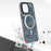 YOUNGKIT For iPhone 15 Pro Max Soft TPU Phone Case Compatible with MagSafe Metal Lens Frame IMD Phone Cover - Grey - 5