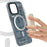 YOUNGKIT For iPhone 15 Pro Max Soft TPU Phone Case Compatible with MagSafe Metal Lens Frame IMD Phone Cover - Grey - 6