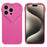 For iPhone 15 Pro Max Cell Phone Case Heart Shaped Camera Protection Phone Cover  Anti-fingerprint TPU Shell - Rose - 1