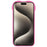 For iPhone 15 Pro Max Cell Phone Case Heart Shaped Camera Protection Phone Cover  Anti-fingerprint TPU Shell - Rose - 3