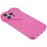 For iPhone 15 Pro Max Cell Phone Case Heart Shaped Camera Protection Phone Cover  Anti-fingerprint TPU Shell - Rose - 5