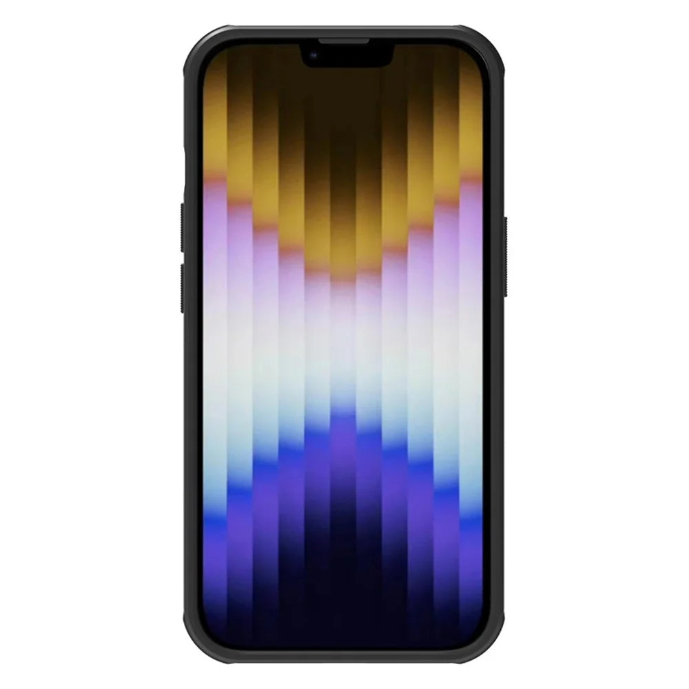 NILLKIN Frosted Shield Pro for iPhone 15 Anti-scratch Phone Case PC+TPU Matte Cover Compatible with MagSafe - Black - 2