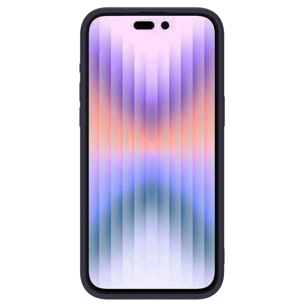 NILLKIN For iPhone 15 Pro Slide Camera Lid Anti-scratch Cover Liquid Silicone + PC Phone Case - Dark Purple - 2