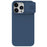 NILLKIN For iPhone 15 Pro Max Slide Camera Protection Phone Cover Liquid Silicone + PC Back Case - Midnight Blue - 1