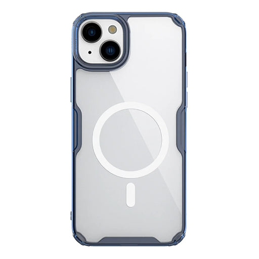 NILLKIN Nature Pro Series Magnetic Case for iPhone 15 Plus Compatible with MagSafe PC+TPU Protective Phone Cover - Blue - 1