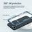 NILLKIN Nature Pro Series Magnetic Case for iPhone 15 Plus Compatible with MagSafe PC+TPU Protective Phone Cover - Blue - 5