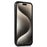 Shockproof Shell for iPhone 15 Pro Case TPU+PU Phone Cover with Logo View Design - Black - 2