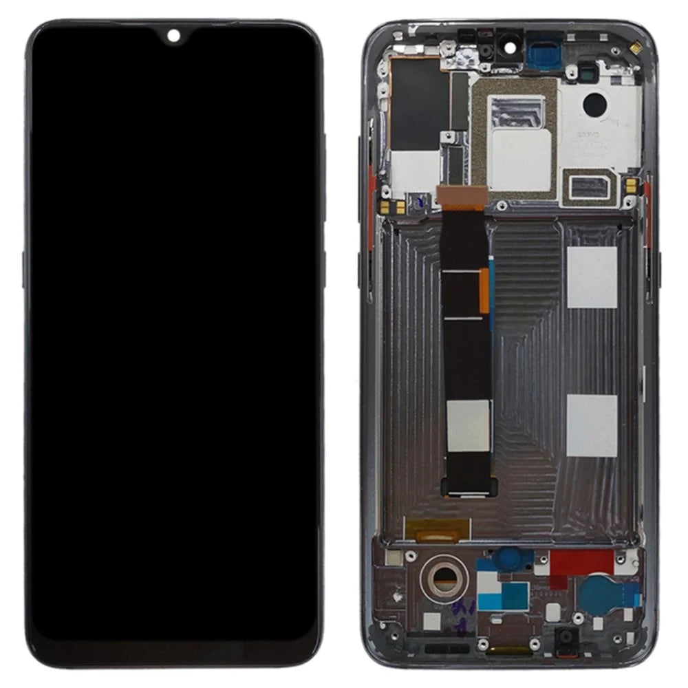For Xiaomi Mi 9 OEM Grade S AMOLED Screen and Digitizer Assembly + Frame Spare Part (without Logo) - Black - 1