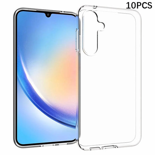 10Pcs  /  Pack For Samsung Galaxy S23 FE Smartphone Case Inner Watermark-Free TPU Clear Mobile Phone Cover - 1