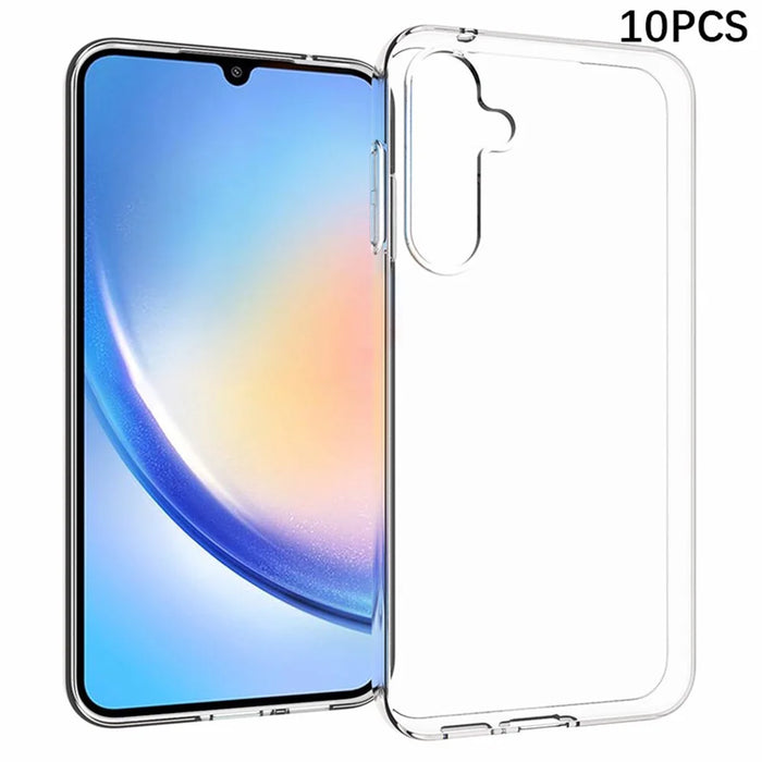 10Pcs  /  Pack For Samsung Galaxy S23 FE Smartphone Case Inner Watermark-Free TPU Clear Mobile Phone Cover - 1