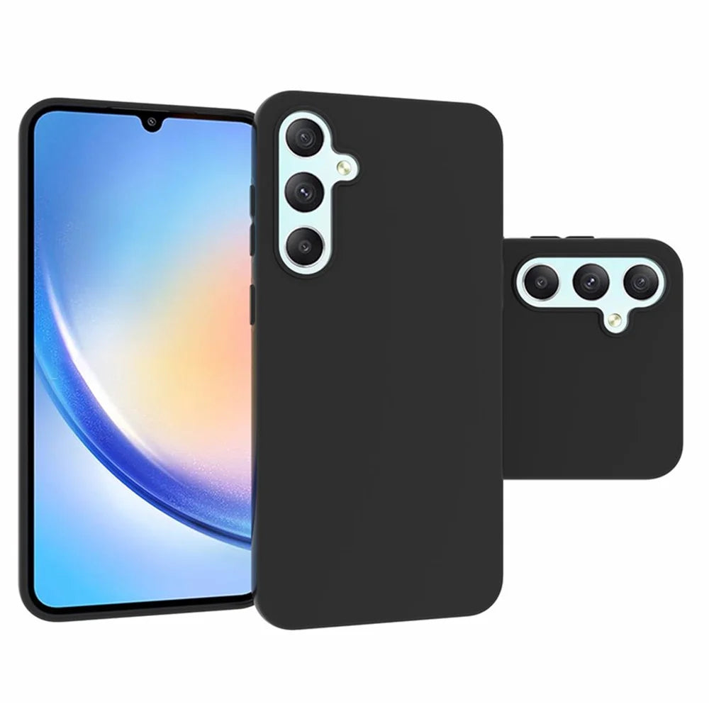 10Pcs  /  Pack for Samsung Galaxy S23 FE Phone TPU Case Dual-sided Matte Finish Phone Cover - Black - 5