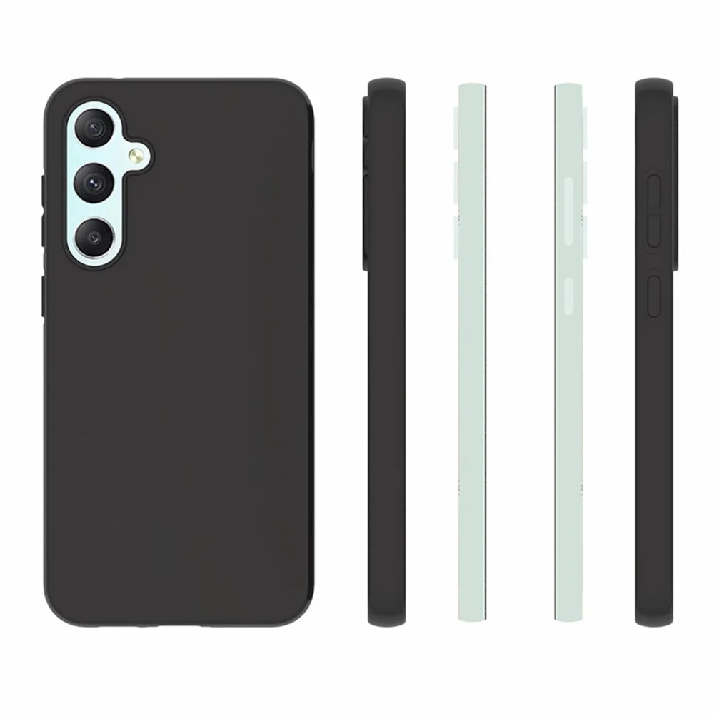 10Pcs  /  Pack for Samsung Galaxy S23 FE Phone TPU Case Dual-sided Matte Finish Phone Cover - Black - 6