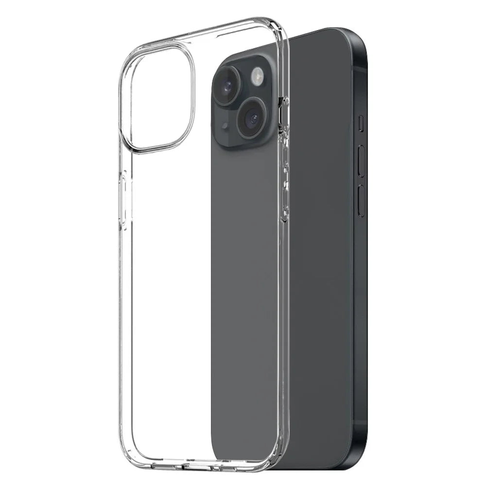 NORTHJO 3 in 1 Clear Case for iPhone 15 Case with HD Tempered Glass Screen Protector / Camera Lens Film - 2