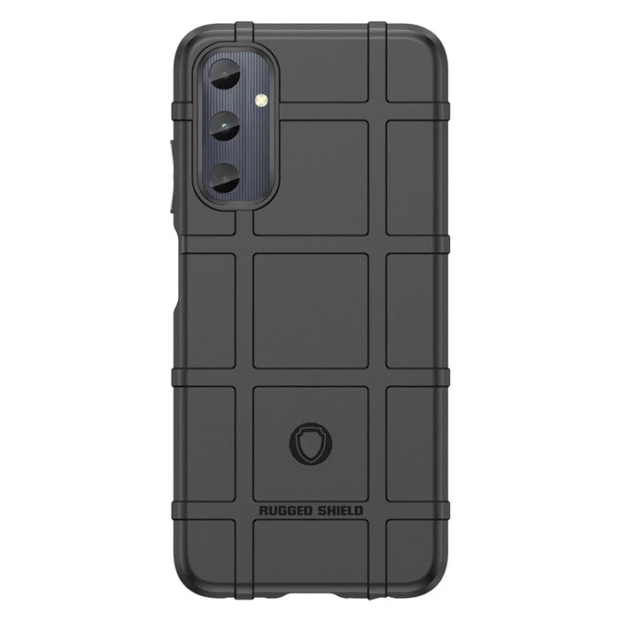 For Samsung Galaxy A05s 4G Case TPU Cell Phone Cover Square Grid Texture Protector - Black - 2