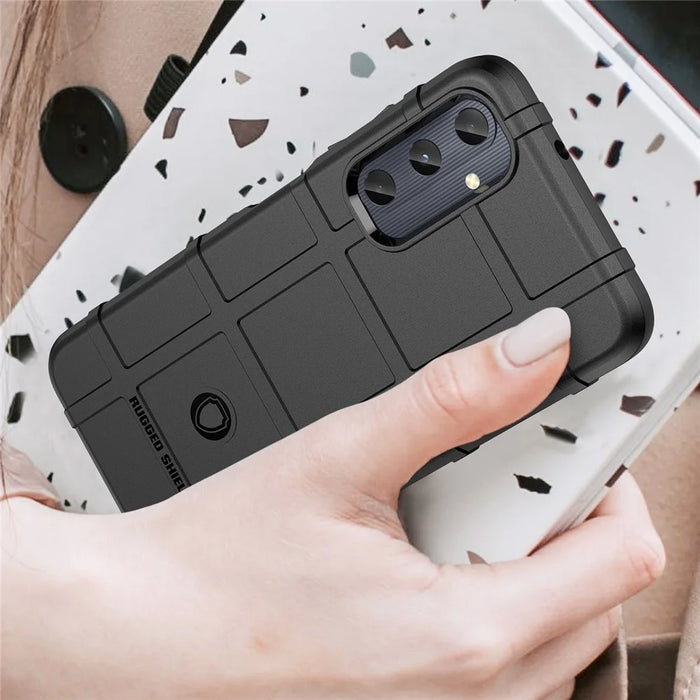 For Samsung Galaxy A05s 4G Case TPU Cell Phone Cover Square Grid Texture Protector - Black - 7