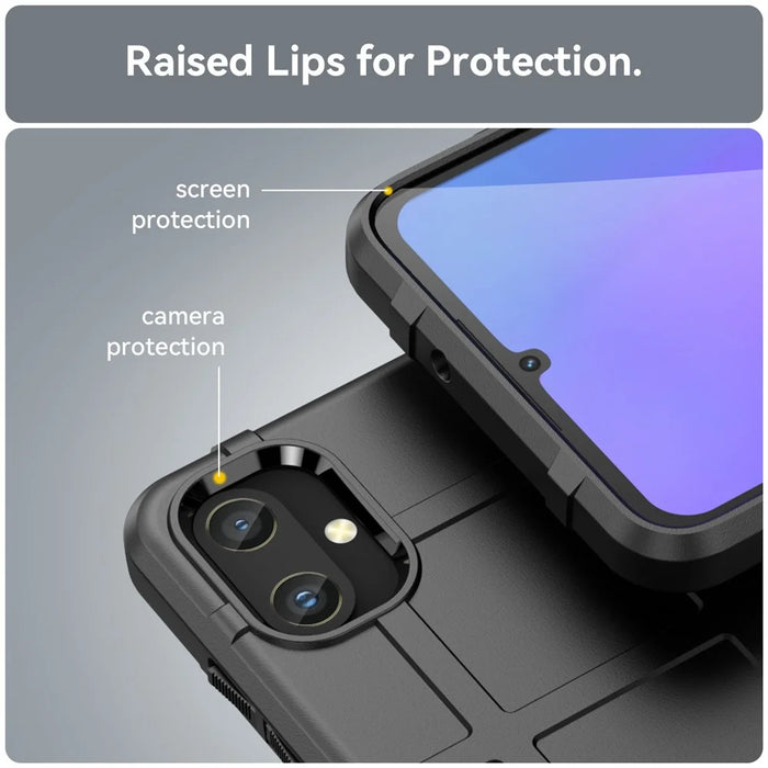 For Samsung Galaxy A05 4G Case Slim-Fit TPU Phone Cover Dustproof Shell - Black - 6