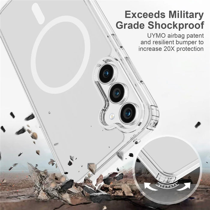 For Samsung Galaxy S23 FE Clear Case Anti-drop Phone Cover Magnetic Case - 2