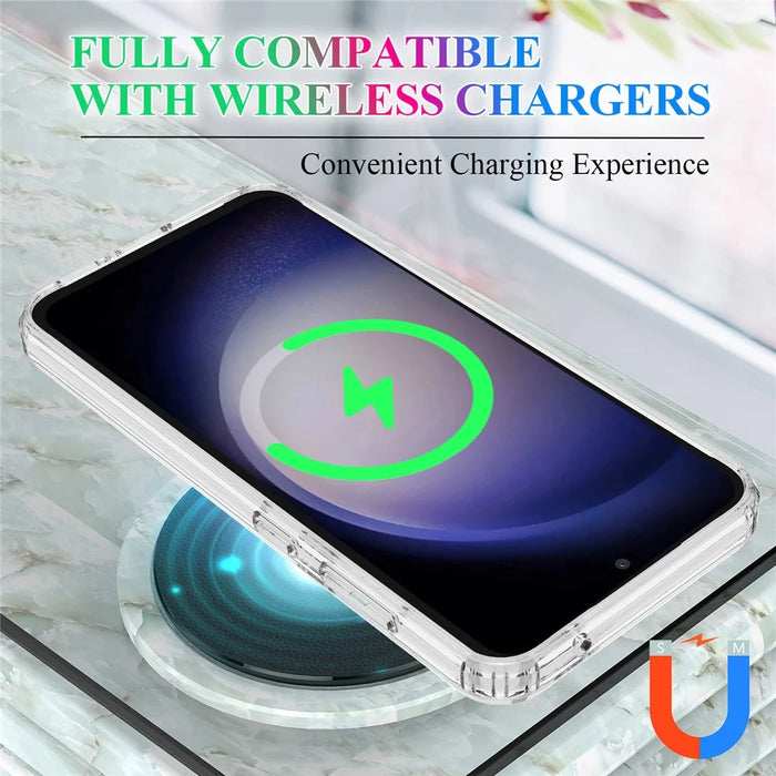 For Samsung Galaxy S23 FE Clear Case Anti-drop Phone Cover Magnetic Case - 3
