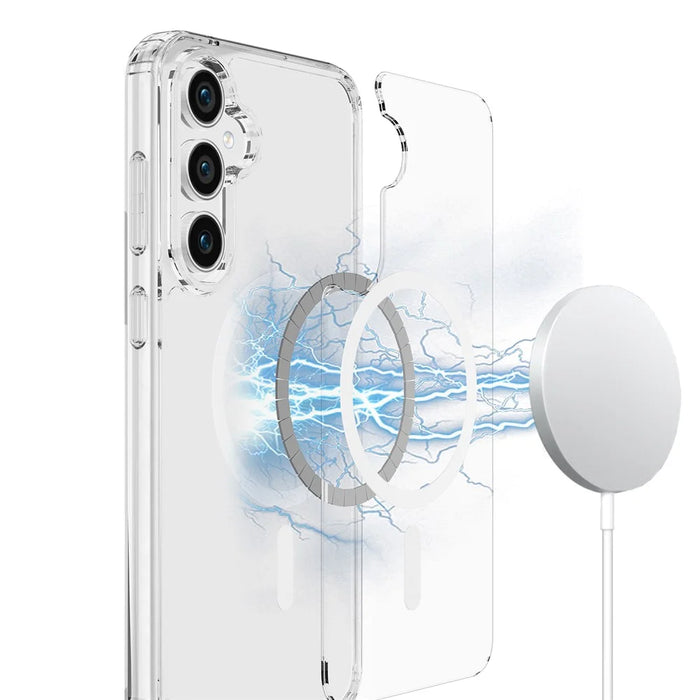 For Samsung Galaxy S23 FE Clear Case Anti-drop Phone Cover Magnetic Case - 7