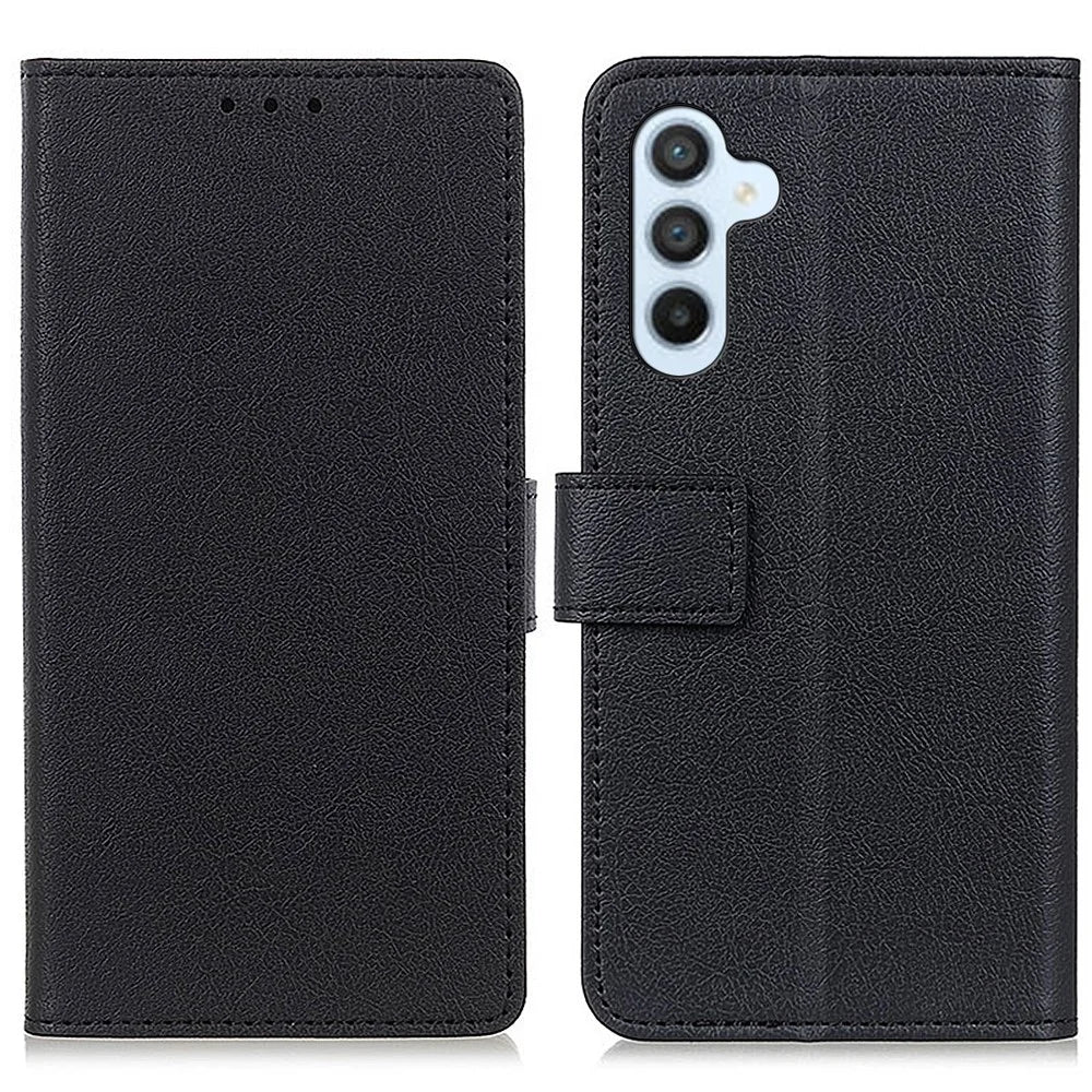 For Samsung Galaxy A05s 4G Case Smartphone Cover Leather Wallet Stand Shell - Black - 1