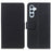 For Samsung Galaxy A05s 4G Case Smartphone Cover Leather Wallet Stand Shell - Black - 1