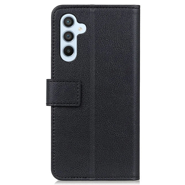 For Samsung Galaxy A05s 4G Case Smartphone Cover Leather Wallet Stand Shell - Black - 7