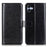 For Samsung Galaxy A05 4G Case Leather Phone Cover Wallet Crazy Horse Texture Stand Shell - Black - 1