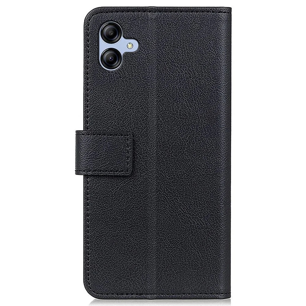 For Samsung Galaxy A05 4G Case Mobile Phone Cover Leather Wallet Stand Shell - Black - 7