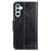 For Samsung Galaxy A05s 4G Case Nappa Texture Split Leather Stand Wallet Phone Cover - Black - 7