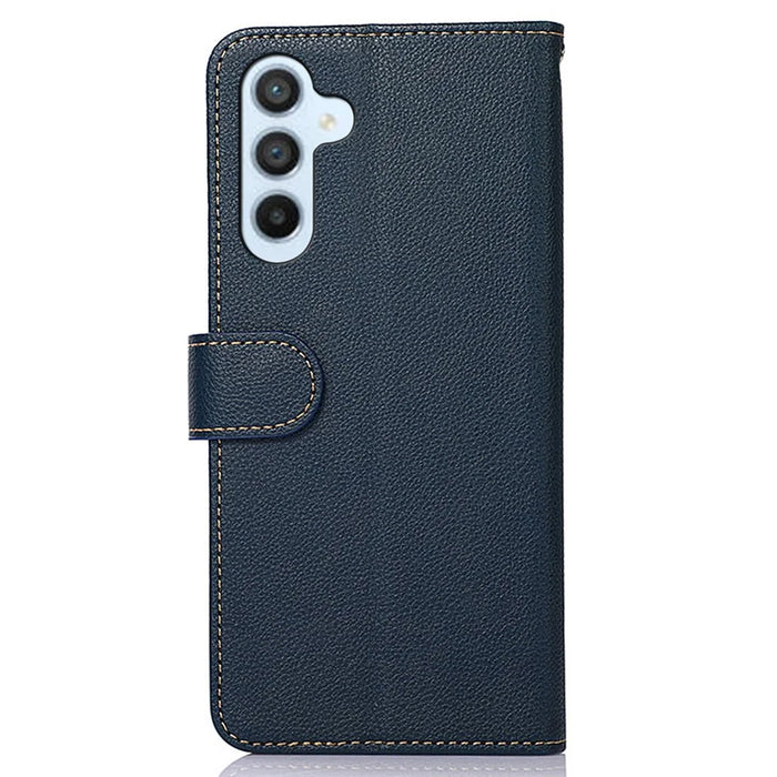 KHAZNEH For Samsung Galaxy A05s 4G Case RFID Blocking Wallet PU Leather Phone Cover - Blue - 7