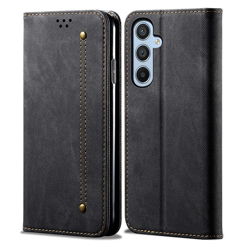 Wallet Phone Cover for Samsung Galaxy F34 5G / M34 5G Case Stand Leather Phone Shell - Black - 1