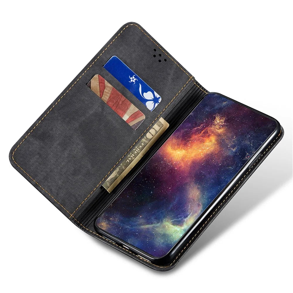Wallet Phone Cover for Samsung Galaxy F34 5G / M34 5G Case Stand Leather Phone Shell - Black - 2