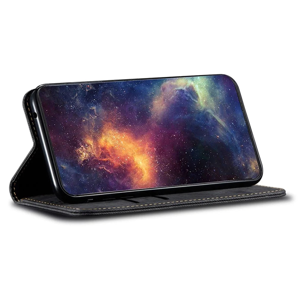Wallet Phone Cover for Samsung Galaxy F34 5G / M34 5G Case Stand Leather Phone Shell - Black - 3