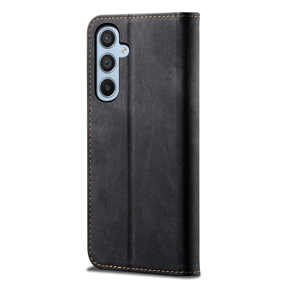 Wallet Phone Cover for Samsung Galaxy F34 5G / M34 5G Case Stand Leather Phone Shell - Black - 6