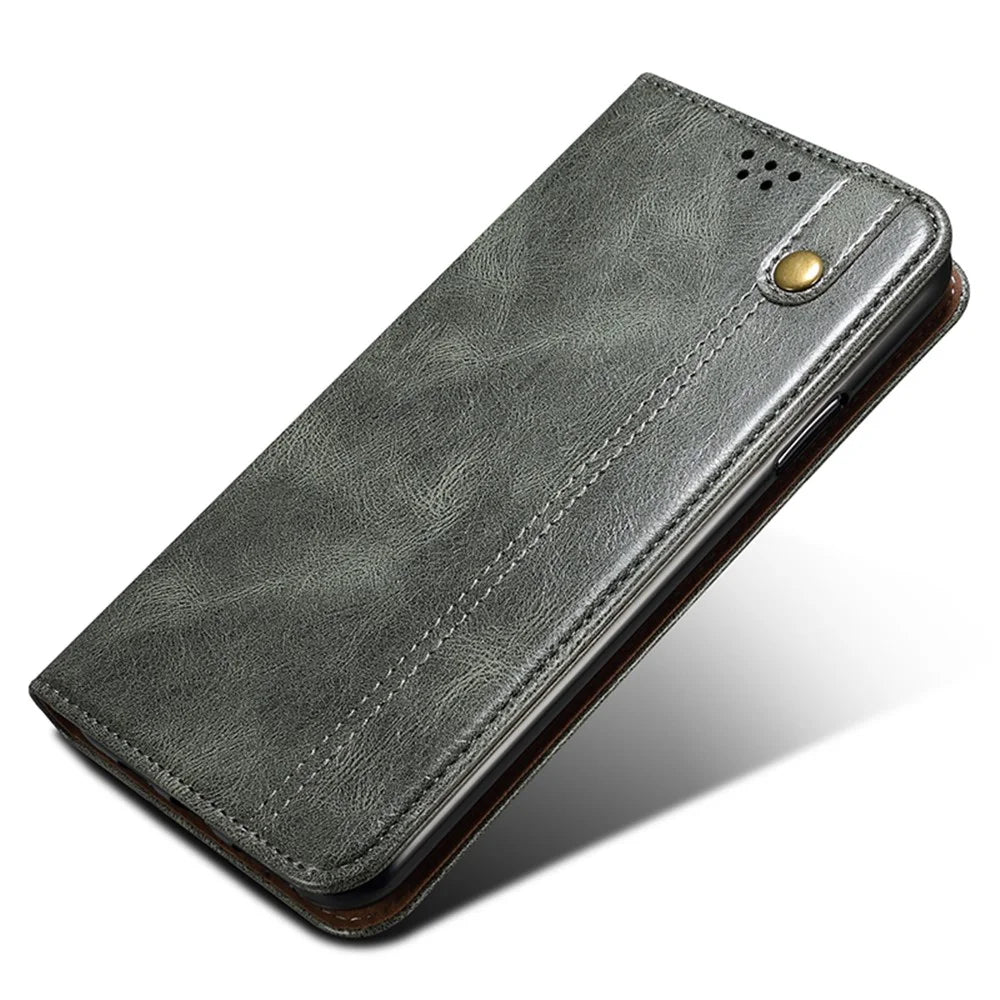For Samsung Galaxy F34 5G / M34 5G Case Slim-Fit PU Leather Stand Wallet Leather Phone Shell - Green - 5