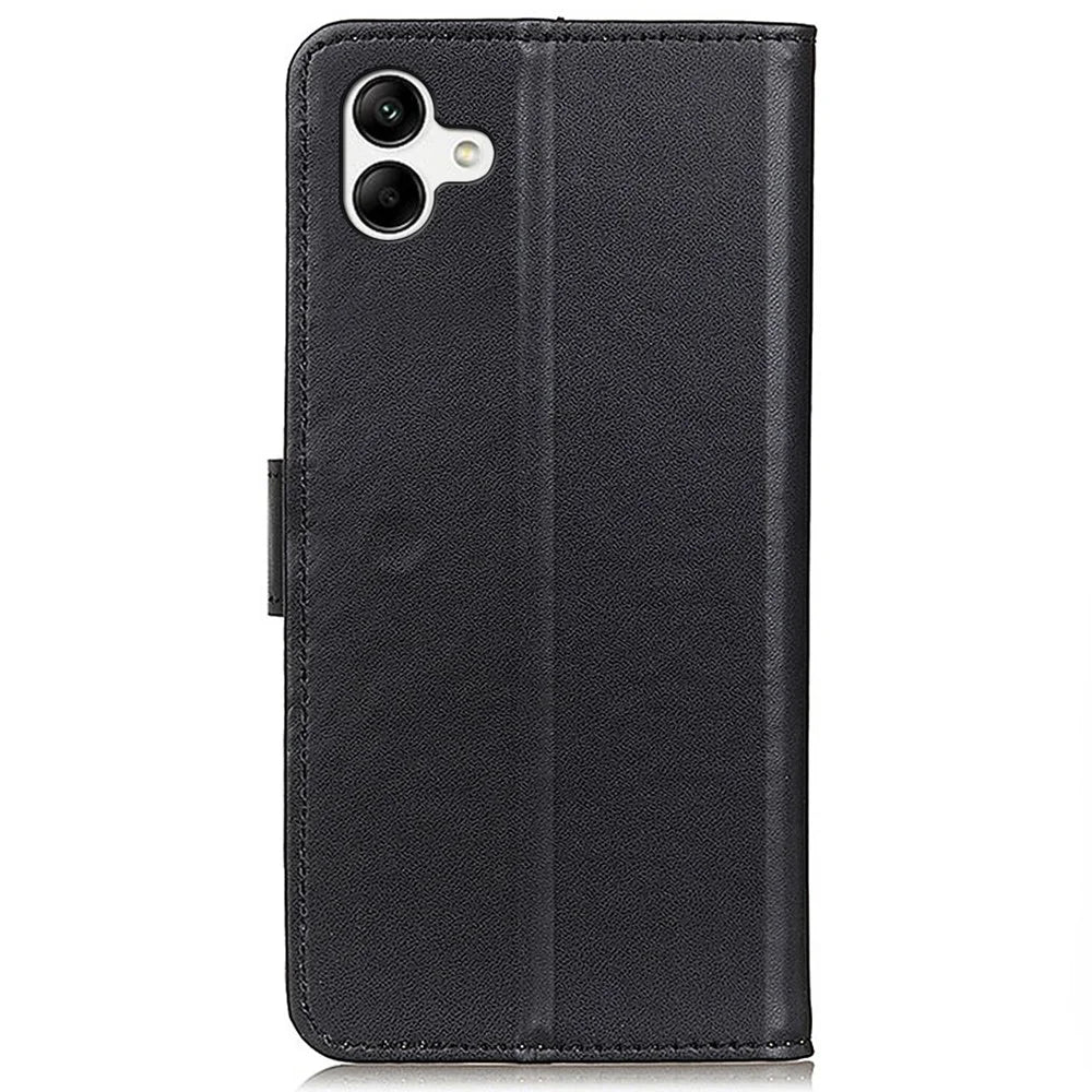 For Samsung Galaxy A05 4G Case Slim-Fit Leather Wallet Phone Cover with Stand Function - Black - 7