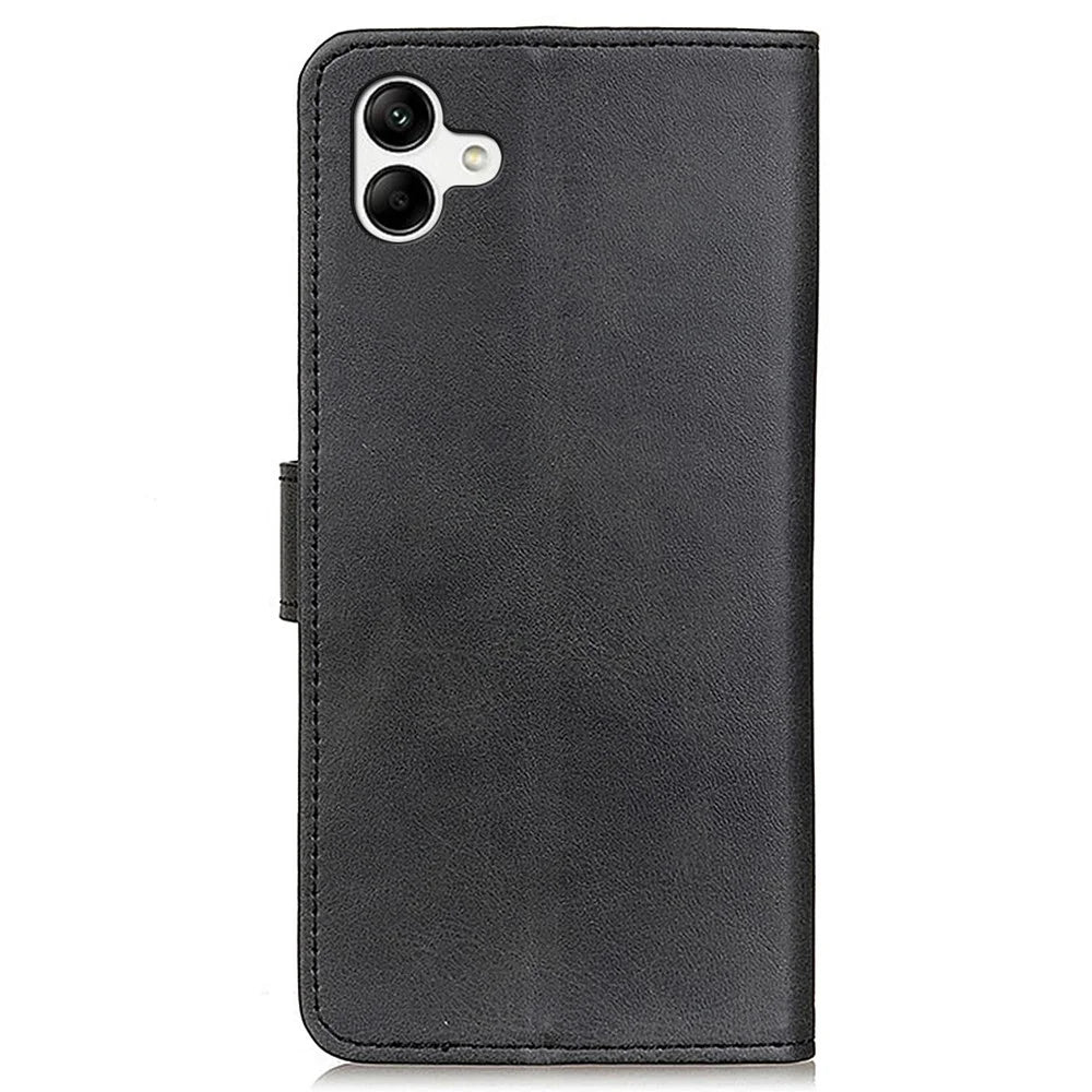 For Samsung Galaxy A05 4G Case Wallet Stand Magnetic Leather Phone Cover - Black - 7