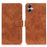 KHAZNEH For Samsung Galaxy A05 4G Case PU Leather Retro Texture Stand Phone Cover - Brown - 1