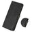 For Samsung Galaxy A05 4G Case Cowhide Texture Anti-Scratch Leather Phone Stand Cover Wallet - Black - 5