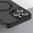 For iPhone 15 Pro Phone Case TPU+Acrylic Kickstand Drop Protection Cover - Translucent Black - 3