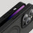 For iPhone 15 Pro Phone Case TPU+Acrylic Kickstand Drop Protection Cover - Translucent Black - 6