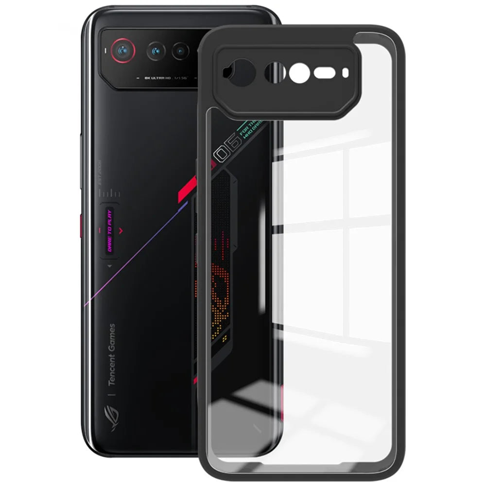 IMAK UX-9A Series for Asus ROG Phone 6 5G Clear Case TPU Frame PC Back Phone Cover - 1