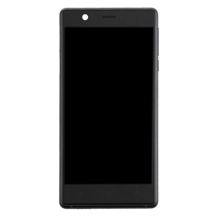 For Nokia 3 TA-1032, TA-1020, TA-1028, TA-1038 Grade C LCD Screen and Digitizer Assembly + Frame Replacement Part (without Logo) - Black - 2