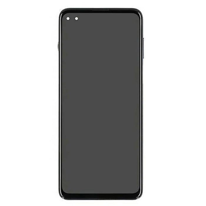 For Motorola Moto G100 Grade B LCD Screen and Digitizer Assembly + Frame Replacement Part (without Logo) - Grey - 2