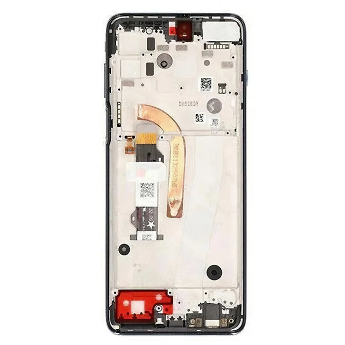 For Motorola Moto G100 Grade B LCD Screen and Digitizer Assembly + Frame Replacement Part (without Logo) - Grey - 3
