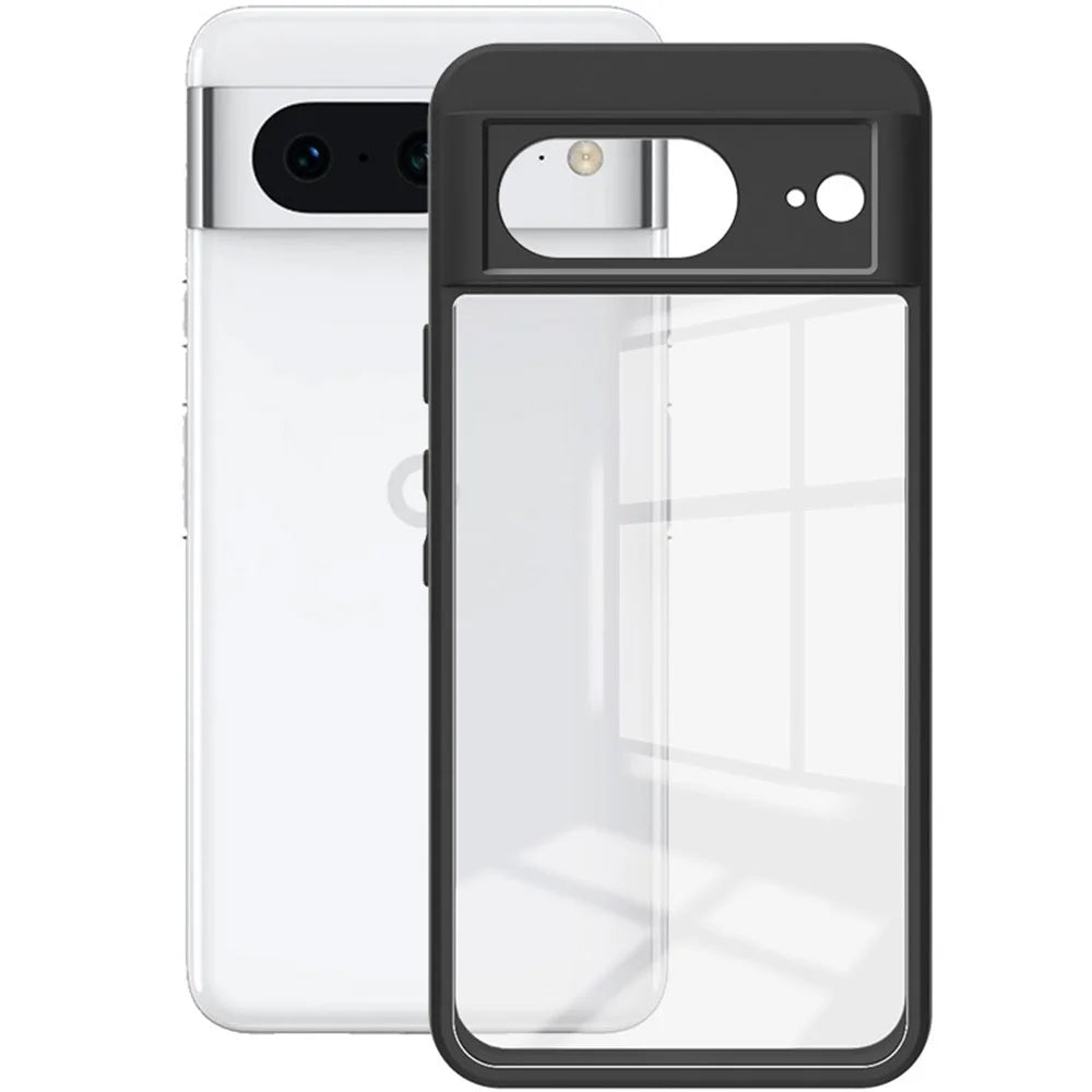 IMAK UX-9A Series for Google Pixel 8 Case PC Back TPU Frame Mobile Phone Cover - 1