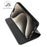 For iPhone 15 Pro Max Case Stand Design PU Leather Card Holder Mobile Phone Cover - Black - 2