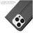 For iPhone 15 Pro Max Case Stand Design PU Leather Card Holder Mobile Phone Cover - Black - 4